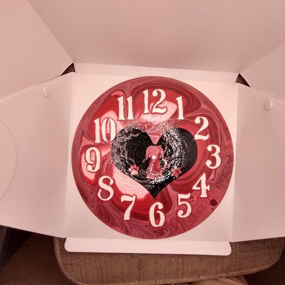 Wall Clock Analog Hand Crafted Vintage Vinyl Record Hanging Fluid Art Wall Decor - Picture 4 of 14